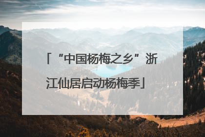 “中国杨梅之乡”浙江仙居启动杨梅季