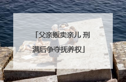 父亲贩卖亲儿 刑满后争夺抚养权
