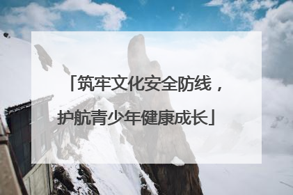 筑牢文化安全防线，护航青少年健康成长