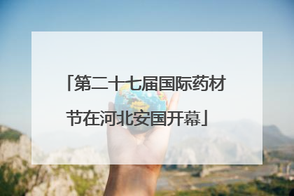第二十七届国际药材节在河北安国开幕