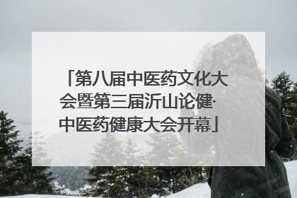 第八届中医药文化大会暨第三届沂山论健·中医药健康大会开幕