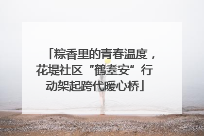 粽香里的青春温度，花堤社区“鹤耋安”行动架起跨代暖心桥