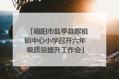 绵阳市盐亭县嫘祖镇中心小学召开六年级质量提升工作会