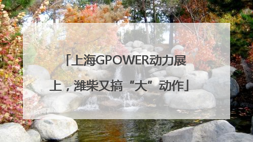 上海GPOWER动力展上，潍柴又搞“大”动作