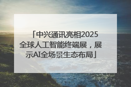 中兴通讯亮相2025全球人工智能终端展，展示AI全场景生态布局