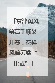 京津冀风筝高手顺义开赛，花样风筝云端“比武”