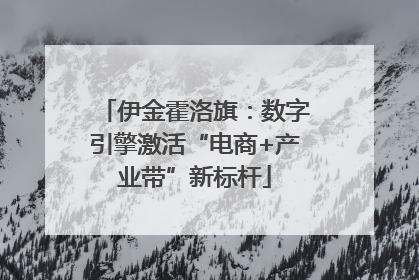 伊金霍洛旗：数字引擎激活“电商+产业带”新标杆