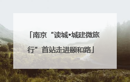 南京“读城•城建微旅行”首站走进颐和路