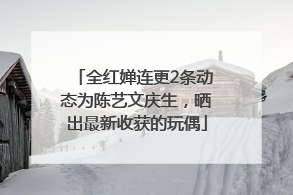 全红婵连更2条动态为陈艺文庆生，晒出最新收获的玩偶