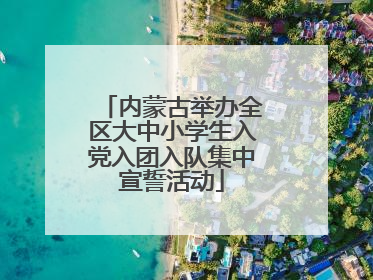 内蒙古举办全区大中小学生入党入团入队集中宣誓活动