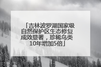 吉林波罗湖国家级自然保护区生态修复成效显著，珍稀鸟类10年增加5倍