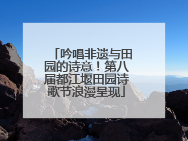 吟唱非遗与田园的诗意！第八届都江堰田园诗歌节浪漫呈现