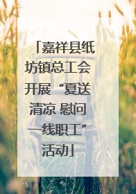 嘉祥县纸坊镇总工会开展“夏送清凉 慰问一线职工”活动