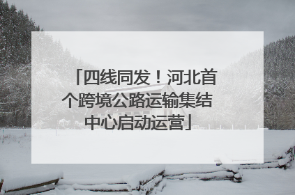 四线同发！河北首个跨境公路运输集结中心启动运营