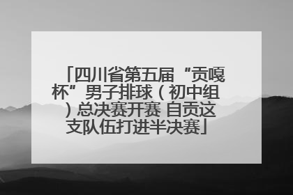 四川省第五届“贡嘎杯”男子排球（初中组）总决赛开赛 自贡这支队伍打进半决赛