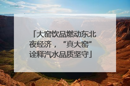 大窑饮品燃动东北夜经济，“真大窑”诠释汽水品质坚守