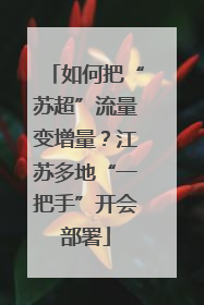 如何把“苏超”流量变增量？江苏多地“一把手”开会部署