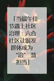 当端午佳节遇上社区治理：六合社区让银发群体成为 “治” 慧担当