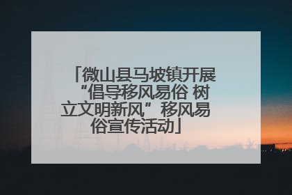 微山县马坡镇开展“倡导移风易俗 树立文明新风”移风易俗宣传活动