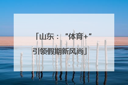 山东：“体育+”引领假期新风尚