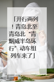 开行两列！青岛北至青岛北“青烟威半岛环行”动车组列车来了