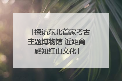 探访东北首家考古主题博物馆 近距离感知红山文化