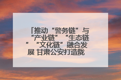 推动“警务链”与“产业链”“生态链”“文化链”融合发展 甘肃公安打造陇原旅游警务品牌