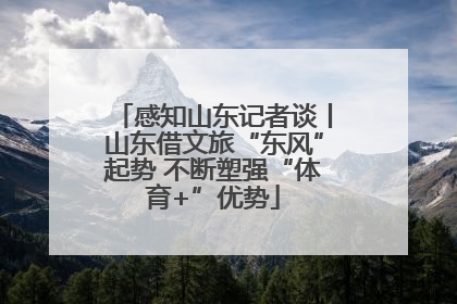 感知山东记者谈丨山东借文旅“东风”起势 不断塑强“体育+”优势