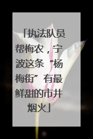 执法队员帮梅农，宁波这条“杨梅街”有最鲜甜的市井烟火