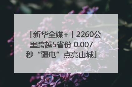 新华全媒+丨2260公里跨越5省份 0.007秒“疆电”点亮山城
