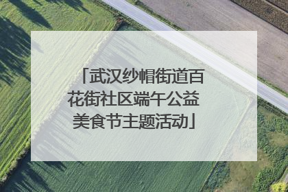 武汉纱帽街道百花街社区端午公益美食节主题活动