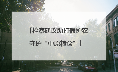 检察建议助打假护农守护“中原粮仓”