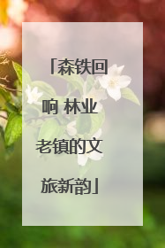 森铁回响 林业老镇的文旅新韵