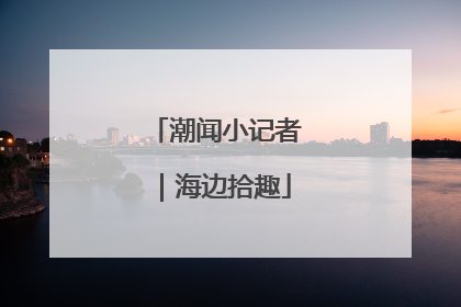 潮闻小记者｜海边拾趣