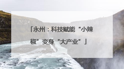 永州：科技赋能“小辣椒”变身“大产业”