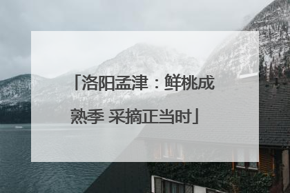 洛阳孟津：鲜桃成熟季 采摘正当时