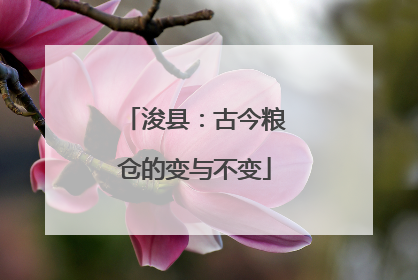 浚县：古今粮仓的变与不变