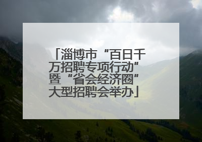 淄博市“百日千万招聘专项行动”暨“省会经济圈”大型招聘会举办