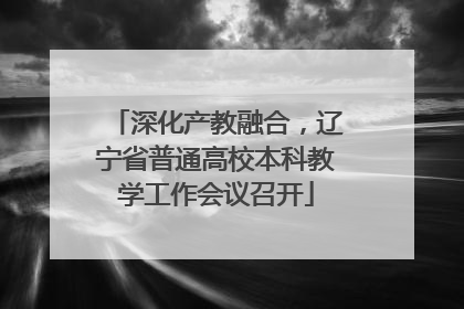 深化产教融合，辽宁省普通高校本科教学工作会议召开