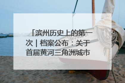 滨州历史上的第一次｜档案公布：关于首届黄河三角洲城市经济博览会暨发展论坛情况的总结报告