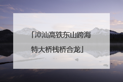 漳汕高铁东山跨海特大桥栈桥合龙