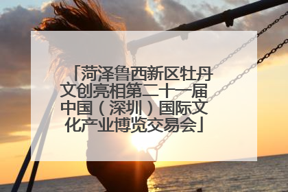 菏泽鲁西新区牡丹文创亮相第二十一届中国（深圳）国际文化产业博览交易会