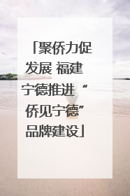 聚侨力促发展 福建宁德推进“侨见宁德”品牌建设