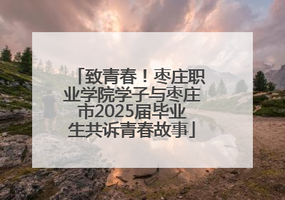 致青春！枣庄职业学院学子与枣庄市2025届毕业生共诉青春故事