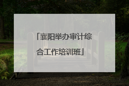 襄阳举办审计综合工作培训班