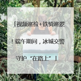 视频巡检+铁骑巡逻！端午期间，冰城交警守护“在路上”