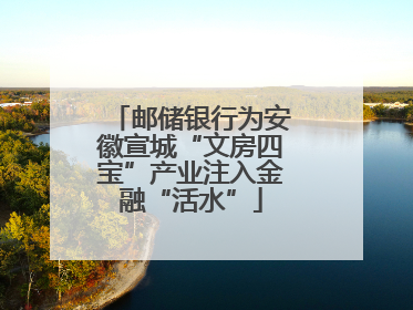 邮储银行为安徽宣城“文房四宝”产业注入金融“活水”