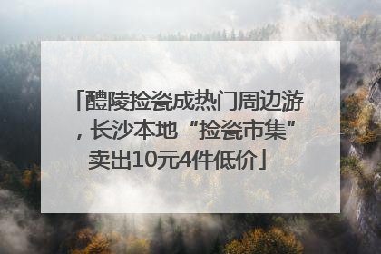 醴陵捡瓷成热门周边游，长沙本地“捡瓷市集”卖出10元4件低价