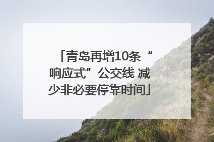 青岛再增10条“响应式”公交线 减少非必要停靠时间