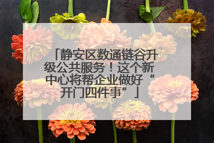静安区数通链谷升级公共服务！这个新中心将帮企业做好“开门四件事”